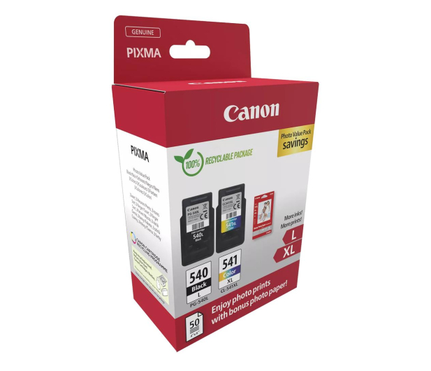 Canon Zestaw 2 tuszów PG540L + CL541XL + papier foto 50 szt - 1227034 - zdjęcie 2